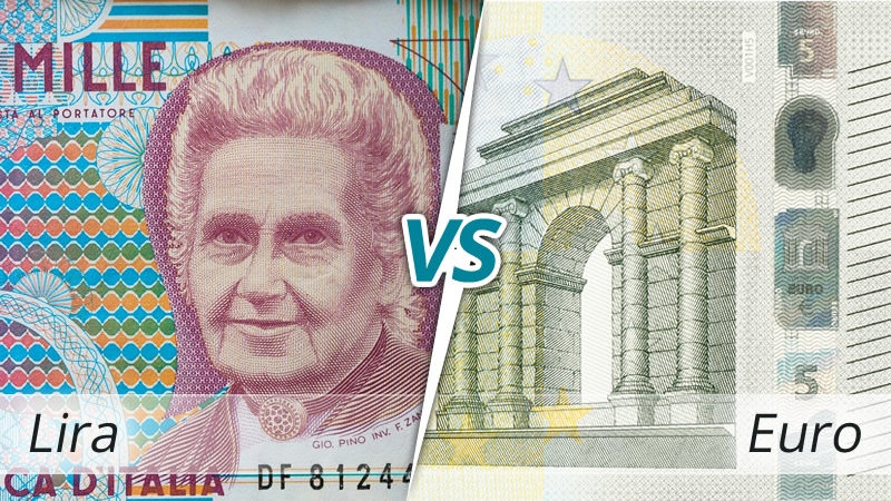 Risultati immagini per lira euro